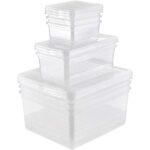 keeeper 8er-Set Aufbewahrungsbox "Bea" 3 x 1,7 l, 2 x 5,5 l, 3 x 18 l, transparent