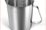 Messbecher Edelstahl 1000ml mit Griff und