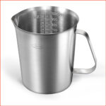 Messbecher Edelstahl 1000ml mit Griff und
