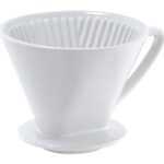 cilio Kaffeefilter aus Keramik, weiß, Gr. 4