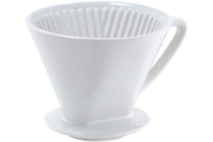 cilio Kaffeefilter aus Keramik, weiß, Gr. 4