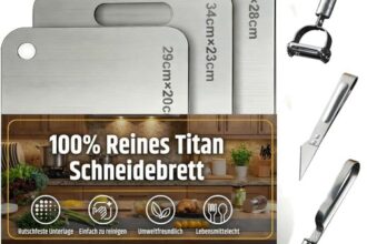 Edelstahl Schneidebrett Set 3 Stück mit