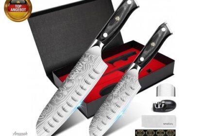 Messerset Küchenmesser Set 2-tlg Santoku Messer