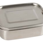 Lunchbox aus Edelstahl mit Trennfach und Silikondichtung, 800 ml