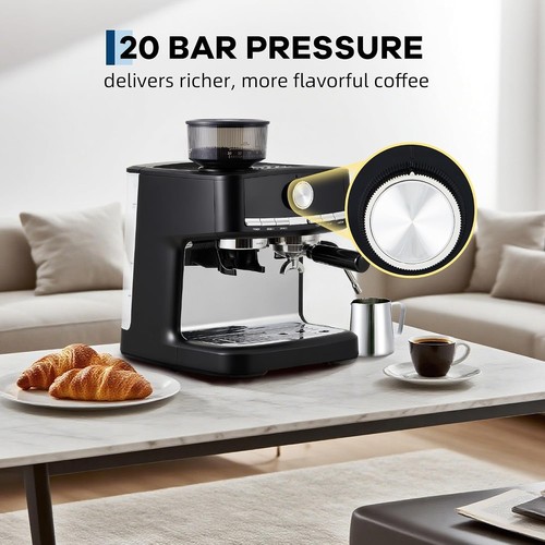Profi Kaffeemaschine, 20 Bar Espressomaschine mit