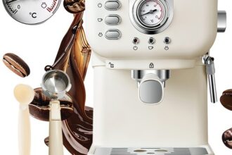Espresso Maschine Kaffeemaschine Milchaufschäumer Siebträger 1.5L