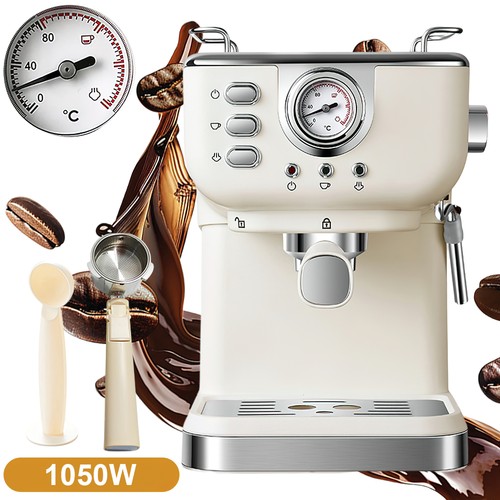 Espresso Maschine Kaffeemaschine Milchaufschäumer Siebträger 1.5L
